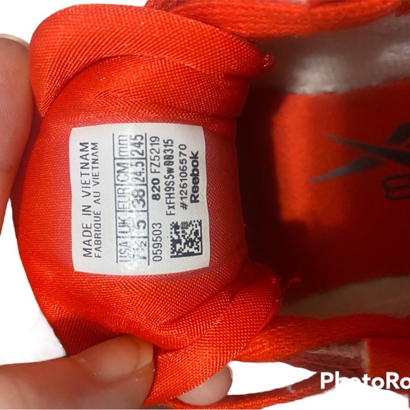 Reebok Cardi B Coated Club C Double Red Women's Size 7.5 Sneaker 2020 - Picture 9 of 10